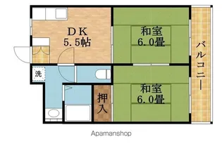 山本マンション【3階】の間取り