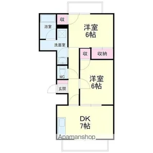 ライトアップ萩丘1番館【3階】の間取り