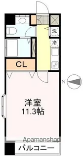セントフィールド上杉【7階】の間取り
