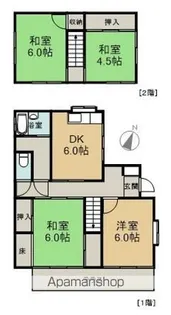 広島県広島市西区己斐中2丁目【一戸建】の間取り