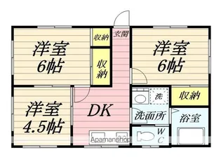 かずみ荘【1階】の間取り