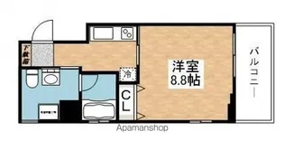 1Kの間取り画像