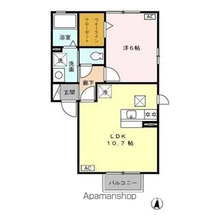 TIERRA COURT【1階】の間取り