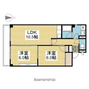 サクラメントハイツ【401.号室】の間取り