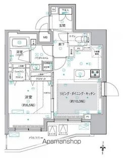 クレイシア入谷竜泉【11階】の間取り