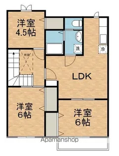 ヴィーゼ等々力A【202号室】の間取り