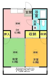 コーポイシカワ【203号室】の間取り