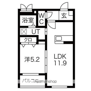 La La La三幸【1階】の間取り