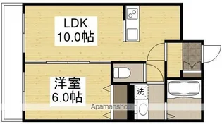 カネツグマンションⅡ【203号室】の間取り