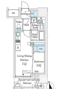 シーズンフラッツ浅草六丁目【5階】の間取り