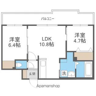 パーク農試館【4階】の間取り