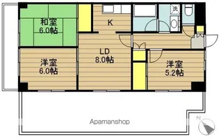 メゾングランルマーニュ【5階】の間取り