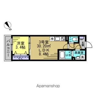 RIZE南流山【1階】の間取り