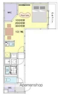 レコルトみのり台【1階】の間取り