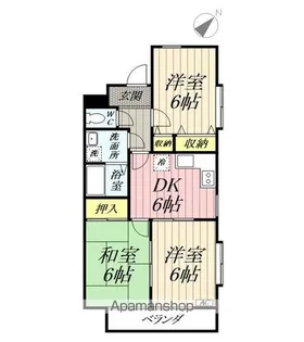 ボナール栄【101号室】の間取り