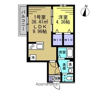 TKP北小金Ⅰ【1階】の間取り