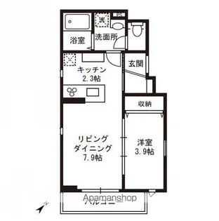 マ・ピエス五番館【1階】の間取り