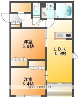 シャーメゾンMUKUROJIプリミエ【1階】の間取り