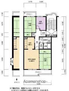 コンフォール城山 3号棟【3階】の間取り