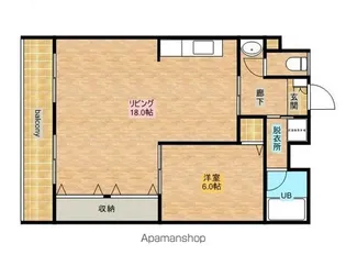 マンションパレロワイヤル【806号室】の間取り