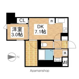 ザ・レジデンスパーク栄【305号室】の間取り