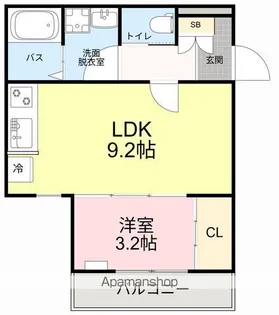 BAU北仙台【2階】の間取り