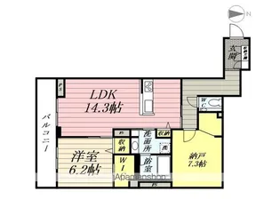 レフィシア【3階】の間取り