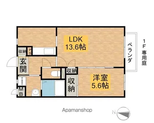 ラトレイアー(07,08,10)【108号室】の間取り