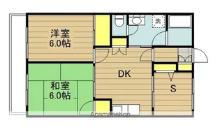 ハイツニューエイト【401号室】の間取り