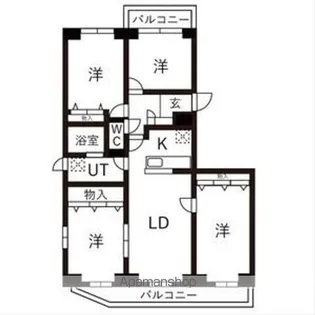 BRO北野【204号室】の間取り