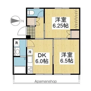 アルト堀江 4号棟【205号室】の間取り