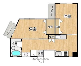 プリオール室見【2階】の間取り