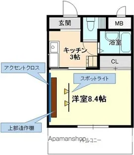 ライフ21【303号室】の間取り