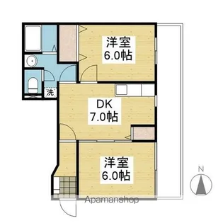 サンセール【102.号室】の間取り