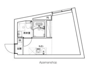 1Rの間取り画像