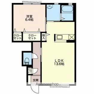 ディアス杉山C【1階】の間取り