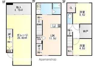 THE BASE HARA【3階】の間取り