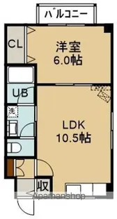メゾンパティオ【202号室】の間取り