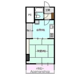 マンション菜園【307号室】の間取り