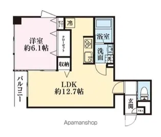 アンジェリークトキワⅠ【4階】の間取り