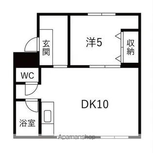 パークヒルズ真々地Ⅰ【407号室】の間取り