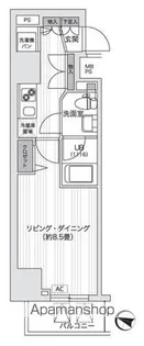 PRIMAL GOTANDA【4階】の間取り