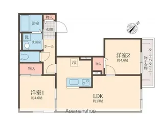 ALVA【2階】の間取り