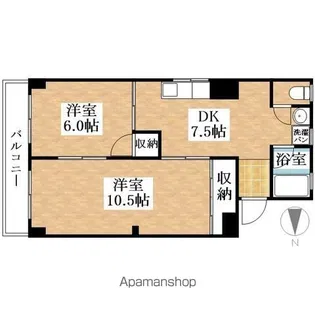栄町ビル【401号室】の間取り