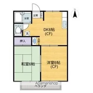 イトーキハイツC棟【1階】の間取り