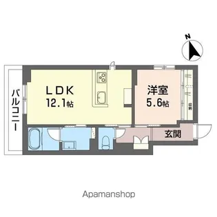 プライムフィールド【303号室】の間取り
