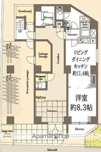 リリーフォート板橋大山【1階】の間取り