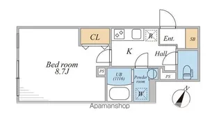 LEGALAND三軒茶屋SOUTH【4階】の間取り