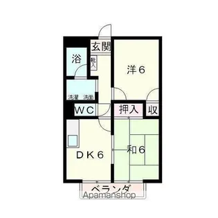 エクセル南天保【106号室】の間取り