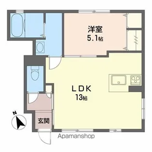 シャーメゾンサンフローリッシュ【1階】の間取り